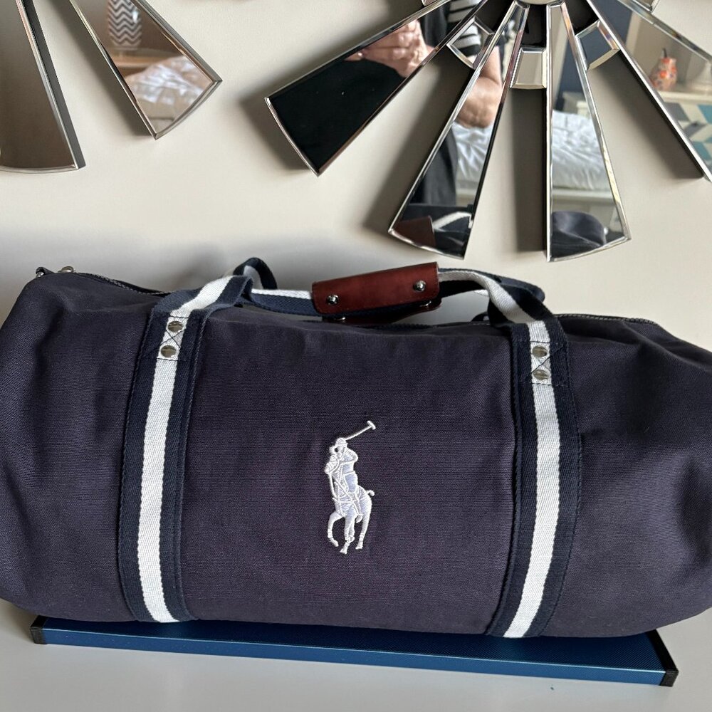 Ralph Lauren Polo Canvas Duffle Bag – Navy (New)